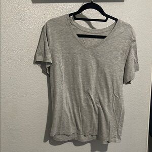 Gray V-Neck T-Shirt